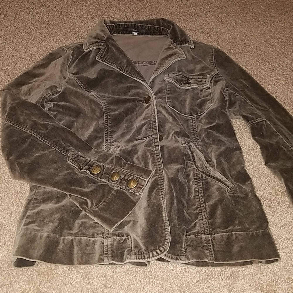 Small button up suede jacket